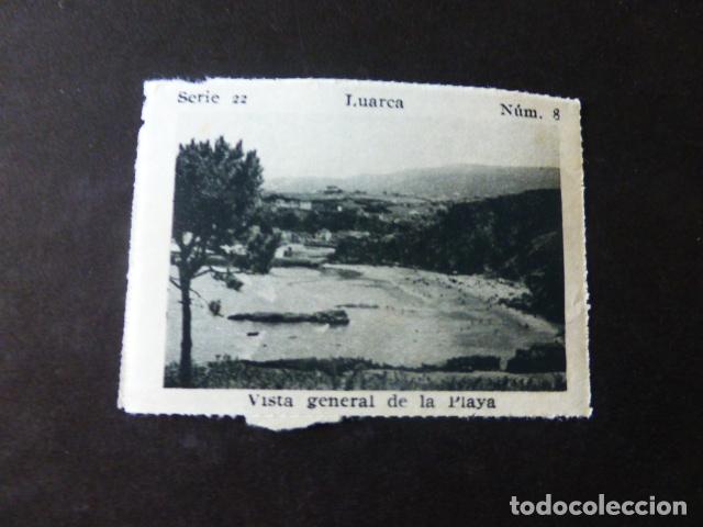 Collectionnisme Cartes &agrave; collectionner anciennes: LUARCA ASTURIAS VISTA GENERAL DE LA PLAYA ANTIGUO CROMO A&Ntilde;OS 30
