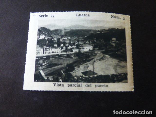 Collectable Antique Stickers: LUARCA ASTURIAS VISTA PARCIAL DEL PUERTO ANTIGUO CROMO A&Ntilde;OS 30