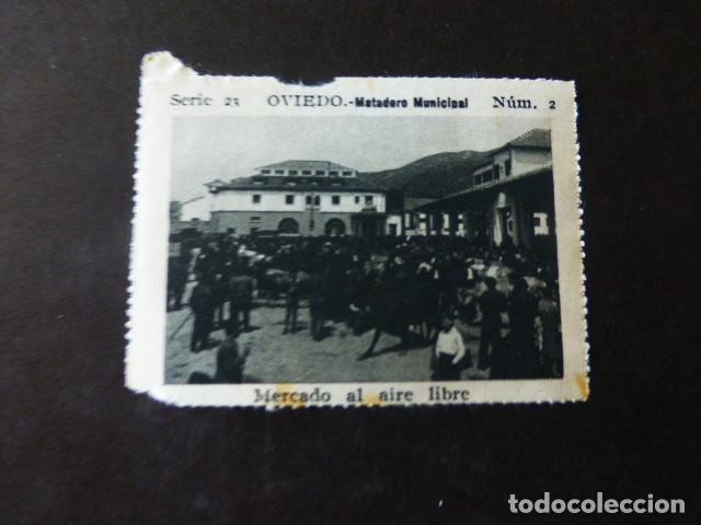 Coleccionismo Cromos antiguos: OVIEDO ASTURIAS MATADERO MUNICIPAL ANTIGUO CROMO A&Ntilde;OS 30