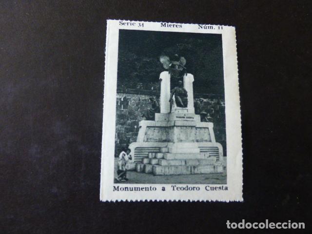 Coleccionismo Cromos antiguos: MIERES ASTURIAS MONUMENTO A TEODORO CUESTA ANTIGUO CROMO A&Ntilde;OS 30