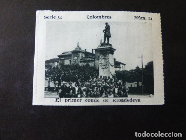 Sammeln alte Sammelbilder: COLOMBRES ASTURIAS EL PRIMER CONDE DE RIBADEDEVA ANTIGUO CROMO A&Ntilde;OS 30