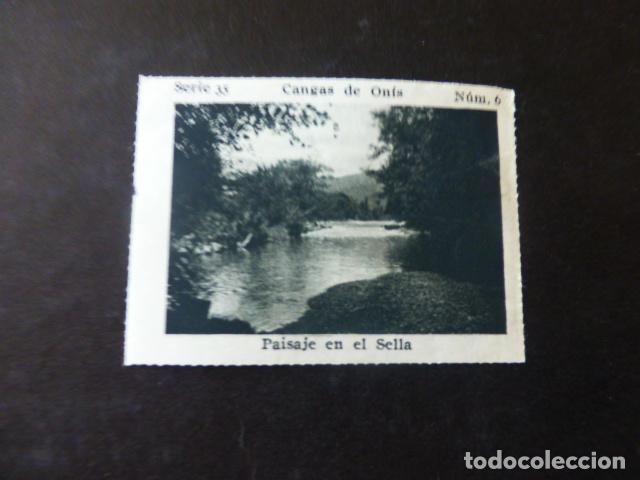 Sammeln alte Sammelbilder: CANGAS DE ONIS ASTURIAS PAISAJE EN EL SELLA ANTIGUO CROMO A&Ntilde;OS 30