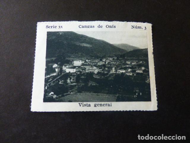 Collectable Antique Stickers: CANGAS DE ONIS ASTURIAS VISTA GENERAL ANTIGUO CROMO A&Ntilde;OS 30