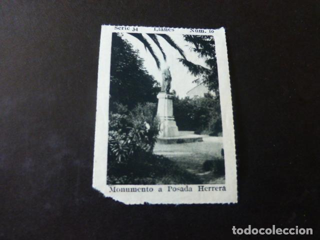 Collectable Antique Stickers: LLANES ASTURIAS MONUMENTO A POSADA HERRERA ANTIGUO CROMO A&Ntilde;OS 30
