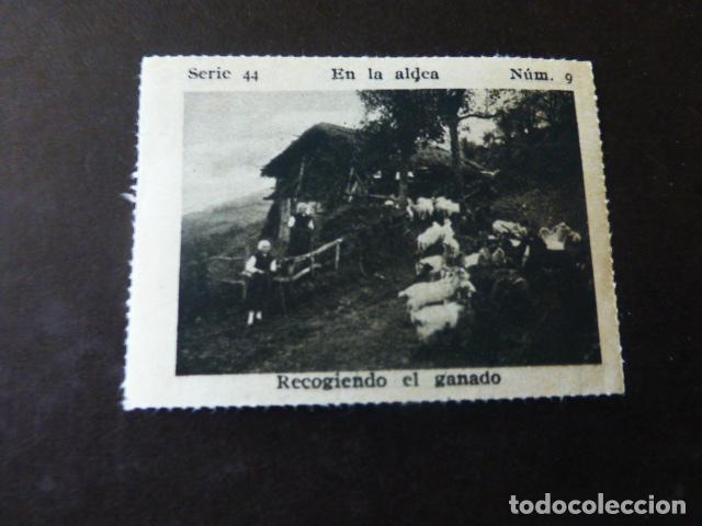 Collectable Antique Stickers: ASTURIAS COSTUMBRES RECOGIENDO EL GANADO ANTIGUO CROMO A&Ntilde;OS 30