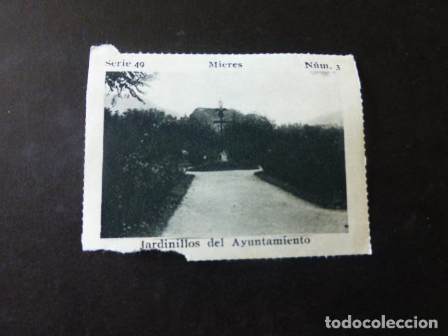Collectable Antique Stickers: MIERES ASTURIAS JARDINILLOS DEL AYUNTAMIENTO ANTIGUO CROMO A&Ntilde;OS 30