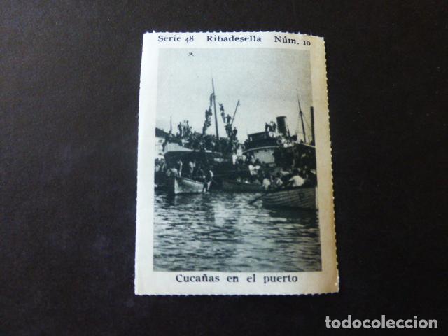 Collezionismo Figurine antiche: RIBADESELLA ASTURIAS CUCA&Ntilde;AS EN EL PUERTO ANTIGUO CROMO A&Ntilde;OS 30