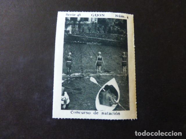 Sammeln alte Sammelbilder: GIJON ASTURIAS CONCURSO DE NATACION ANTIGUO CROMO A&Ntilde;OS 30