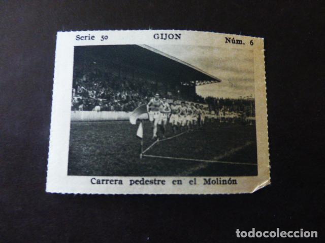 Colecionismo Cromos antigos: GIJON ASTURIAS CARRERA PEDESTRE EN EL MOLINON ANTIGUO CROMO A&Ntilde;OS 30