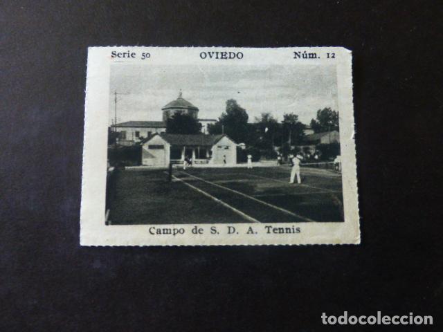 Collectable Antique Stickers: OVIEDO ASTURIAS CAMPO DE TENNIS ANTIGUO CROMO A&Ntilde;OS 30