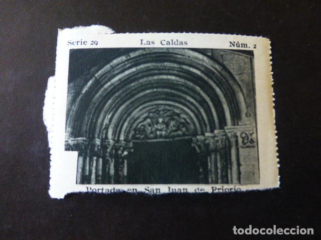Collezionismo Figurine antiche: LAS CALDAS ASTURIAS PORTADA DE SAN JUAN DE PRIORIO ANTIGUO CROMO A&Ntilde;OS 30