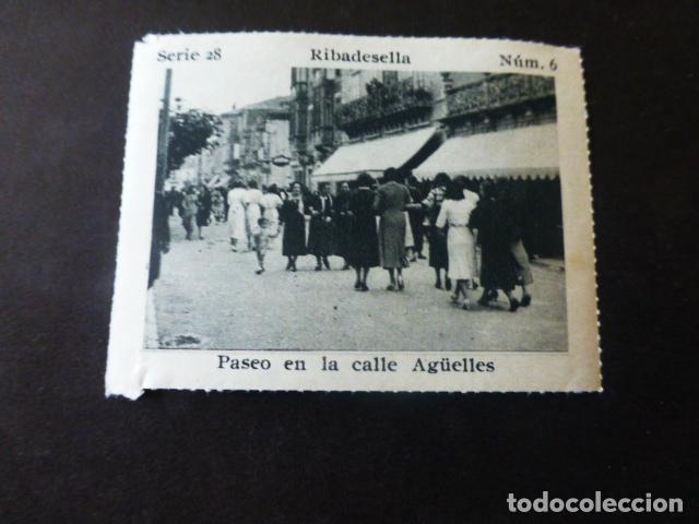 Colecionismo Cromos antigos: RIBADESELLA ASTURIAS PASEO EN LA CALLE ARG&Uuml;ELLES ANTIGUO CROMO A&Ntilde;OS 30