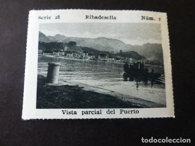 Collectable Antique Stickers: RIBADESELLA ASTURIAS VISTA PARCIAL DEL PUERTO ANTIGUO CROMO A&Ntilde;OS 30