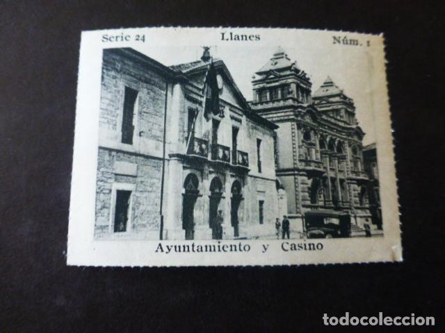 Collectable Antique Stickers: LLANES ASTURIAS AYUNTAMIENTO Y CASINO ANTIGUO CROMO A&Ntilde;OS 30