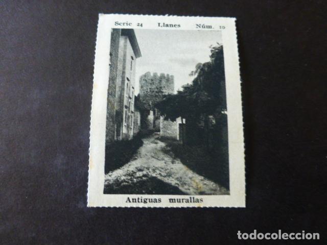 Colecionismo Cromos antigos: LLANES ASTURIAS ANTIGUAS MURALLAS ANTIGUO CROMO A&Ntilde;OS 30