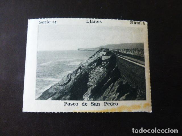 Collectable Antique Stickers: LLANES ASTURIAS PASEO DE SAN PEDRO ANTIGUO CROMO A&Ntilde;OS 30