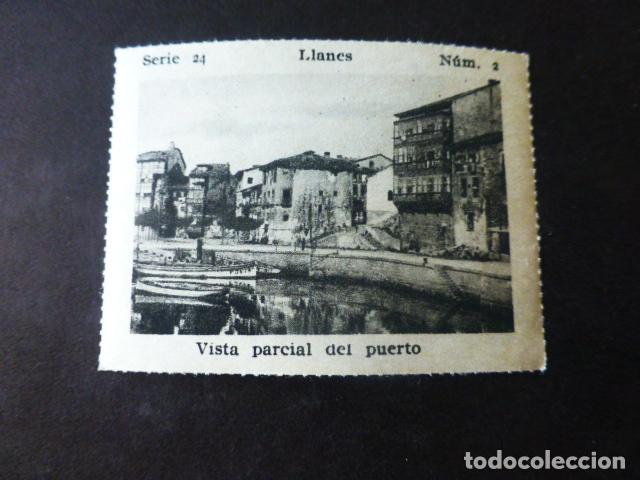 Colecionismo Cromos antigos: LLANES ASTURIAS VISTA PARCIAL DEL PUERTO ANTIGUO CROMO A&Ntilde;OS 30