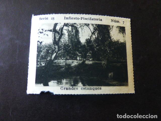 Collectable Antique Stickers: INFIESTO ASTURIAS PISCIFACTORIA ANTIGUO CROMO A&Ntilde;OS 30