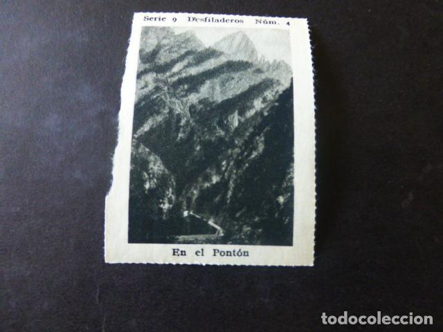 Collectable Antique Stickers: EL PONTON ASTURIAS DESFILADERO ANTIGUO CROMO A&Ntilde;OS 30