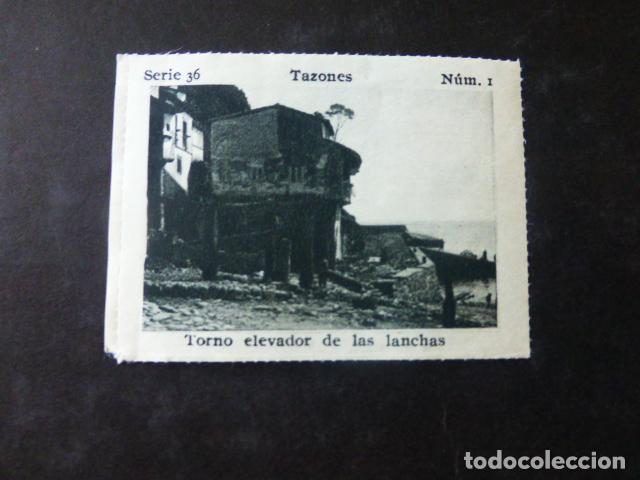 Sammeln alte Sammelbilder: TAZONES ASTURIAS TORNO ELEVADOR DE LAS LANCHAS CROMO A&Ntilde;OS 30
