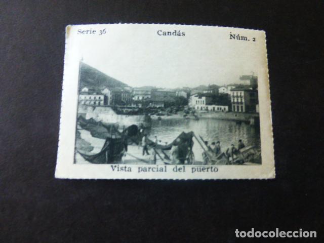 Coleccionismo Cromos antiguos: CANDAS ASTURIAS VISTA PARCIAL DEL PUERTO CROMO A&Ntilde;OS 30