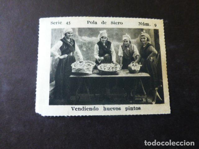 Sammeln alte Sammelbilder: POLA DE SIERO ASTURIAS VENDIENDO HUEVOS PINTOS CROMO A&Ntilde;OS 30