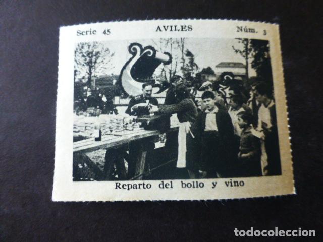 Sammeln alte Sammelbilder: AVILES ASTURIAS REPARTO DEL BOLLO Y VINO CROMO A&Ntilde;OS 30
