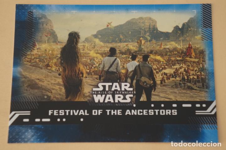 Coleccionismo cromos antiguos: TRADING CARD DE STAR WARS EL ASCENSO DEL SKYWALKER N&ordm; 72 AZUL A&Ntilde;O 2019 DE TOPPS