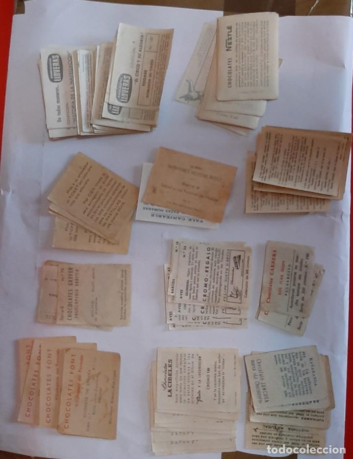 Coleccionismo cromos antiguos: Lote de 233 cromos de chocolates varias marcas - Foto 3