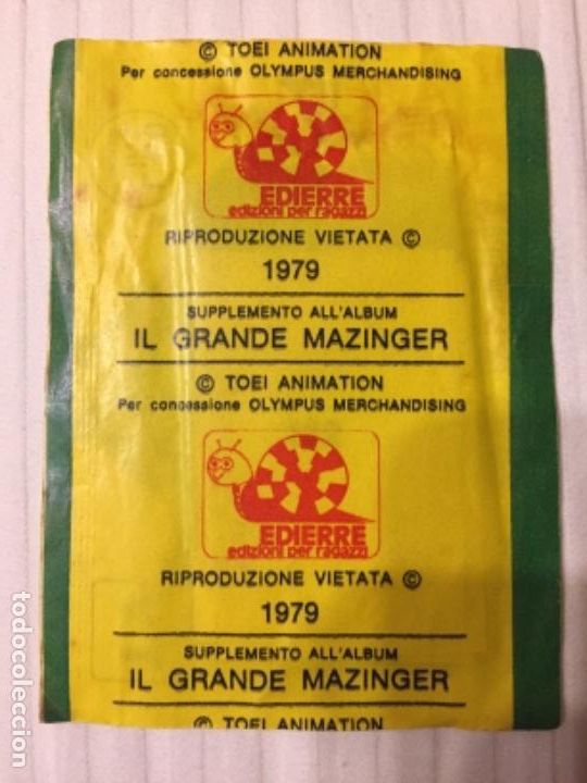 Coleccionismo cromos antiguos: MAZINGER SOBRE SIN ABRIR 1979 - Foto 2