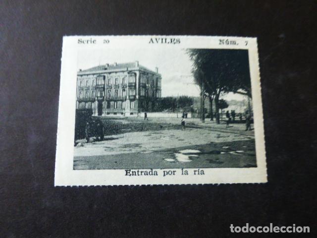 Collezionismo Figurine antiche: AVILES ASTURIAS ENTRADA POR LA RIA CROMO A&Ntilde;OS 30