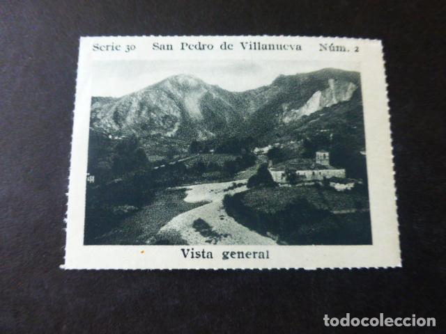 Collezionismo Figurine antiche: SAN PEDRO DE VILLANUEVA ASTURIAS VISTA GENERAL CROMO A&Ntilde;OS 30