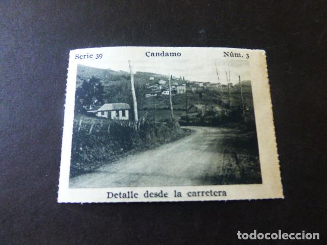 Collectable Antique Stickers: CANDAMO ASTURIAS DETALLE DESDE LA CARRETERA CROMO A&Ntilde;OS 30