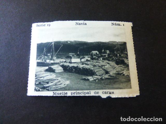 Collezionismo Figurine antiche: NAVIA ASTURIAS MUELLE PRINCIPAL DE CARGA CROMO A&Ntilde;OS 30