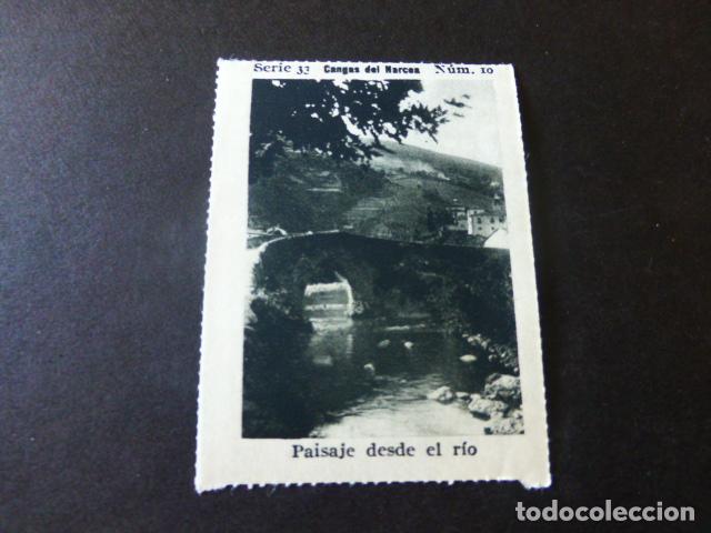 Sammeln alte Sammelbilder: CANGAS DE NARCEA ASTURIAS PAISAJE DESDE EL RIO CROMO A&Ntilde;OS 30