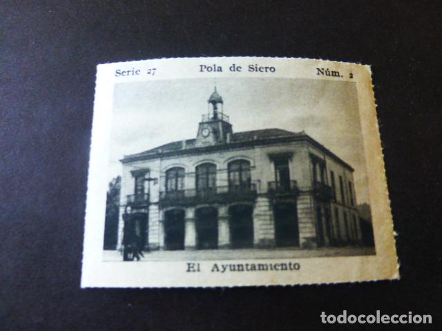 Colecionismo Cromos antigos: POLA DE SIERO ASTURIAS EL AYUNTAMIENTO ANTIGUO CROMO A&Ntilde;OS 30