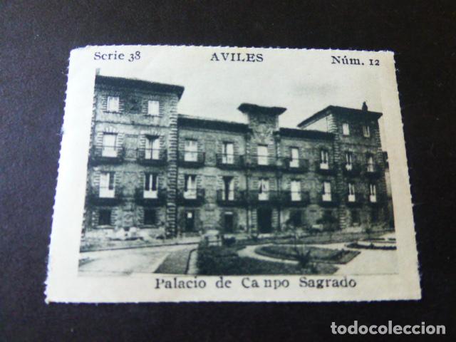 Colecionismo Cromos antigos: AVILES ASTURIAS PALACIO DE CAMPOSAGRADO ANTIGUO CROMO A&Ntilde;OS 30