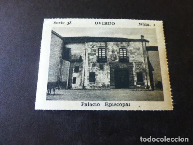 Colecionismo Cromos antigos: OVIEDO ASTURIAS PALACIO EPISCOPAL ANTIGUO CROMO A&Ntilde;OS 30