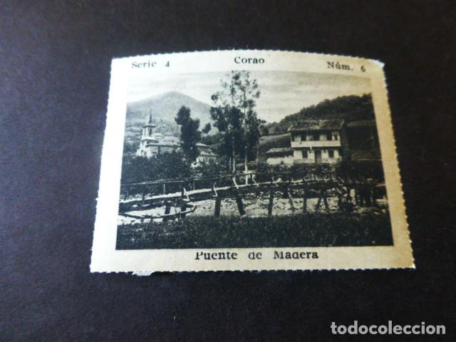Colecionismo Cromos antigos: CORAO ASTURIAS PUENTE DE MADERA ANTIGUO CROMO A&Ntilde;OS 30