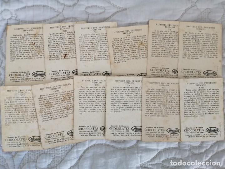 Coleccionismo cromos antiguos: HISTORIA DEL PROGRESO HUMANO (VERSI&Oacute;N PEQUE&Ntilde;A). COMPLETA 36 CROMOS. CHOCOLATES AMATLLER. - Foto 6