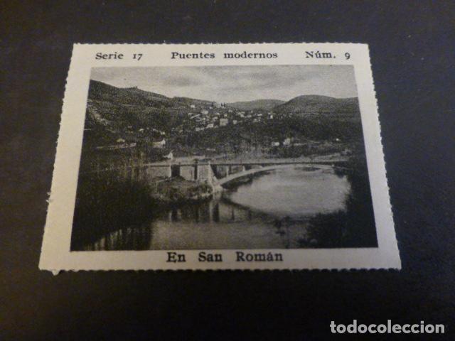 Collectionnisme Cartes &agrave; collectionner anciennes: SAN ROMAN DE CANDAMO ASTURIAS PUENTE Y VISTA ANTIGUO CROMO A&Ntilde;OS 30