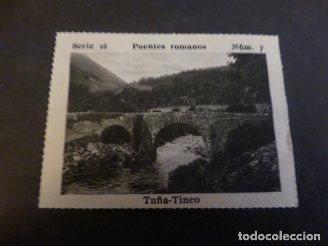 Coleccionismo Cromos antiguos: TU&Ntilde;A TINEO ASTURIAS PUENTE ANTIGUO CROMO A&Ntilde;OS 30