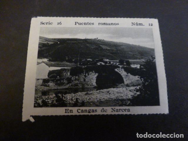 Collectable Antique Stickers: CANGAS DE NARCEA ASTURIAS PUENTE ANTIGUO CROMO A&Ntilde;OS 30