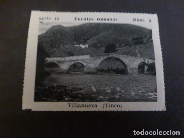 Coleccionismo Cromos antiguos: VILLANUEVA TINEO ASTURIAS PUENTE ANTIGUO CROMO A&Ntilde;OS 30