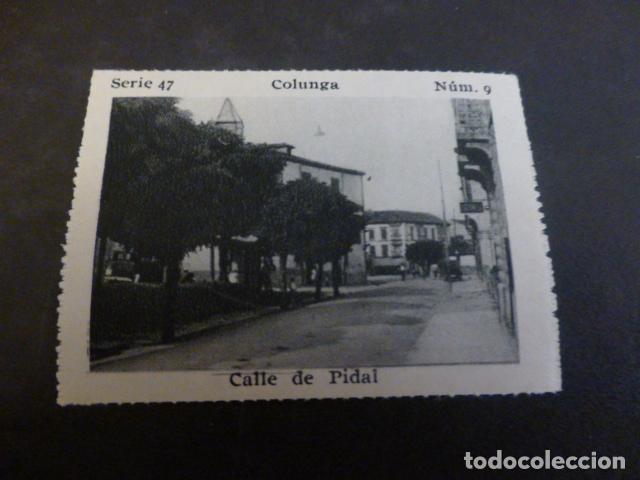 Collectable Antique Stickers: COLUNGA ASTURIAS CALLE DE PIDAL ANTIGUO CROMO A&Ntilde;OS 30