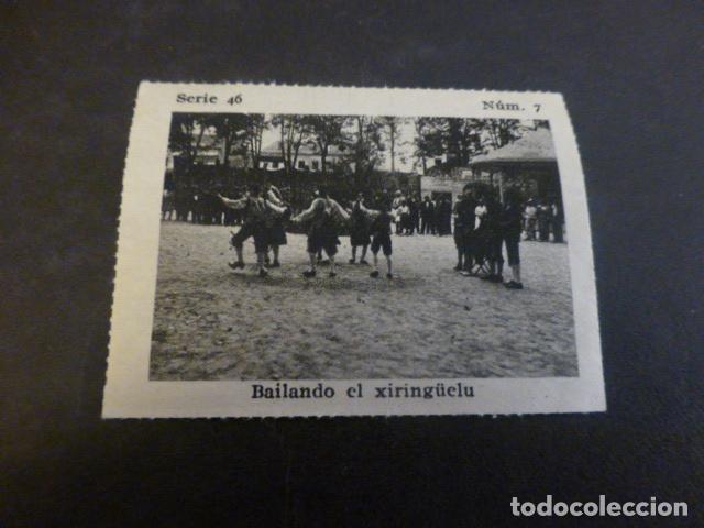 Collectable Antique Stickers: ASTURIAS COSTUMBRES ASTURIANAS BAILANDO EL XIRING&Uuml;ELU ANTIGUO CROMO A&Ntilde;OS 30