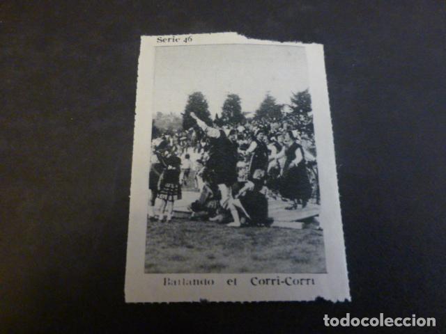 Collectable Antique Stickers: ASTURIAS COSTUMBRES ASTURIANAS BAILANDO EL CORRI CORRI ANTIGUO CROMO A&Ntilde;OS 30