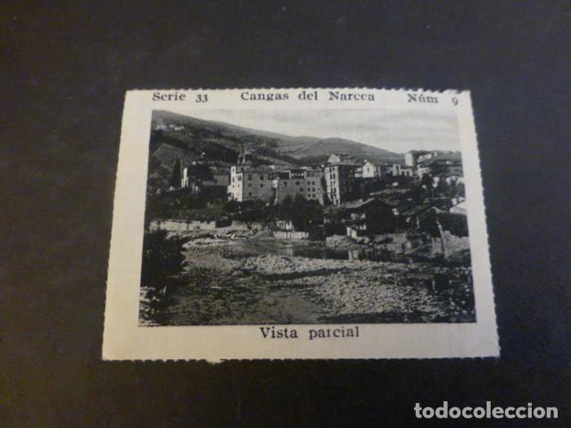 Collectable Antique Stickers: CANGAS DEL NARCEA ASTURIAS VISTA PARCIAL ANTIGUO CROMO A&Ntilde;OS 30