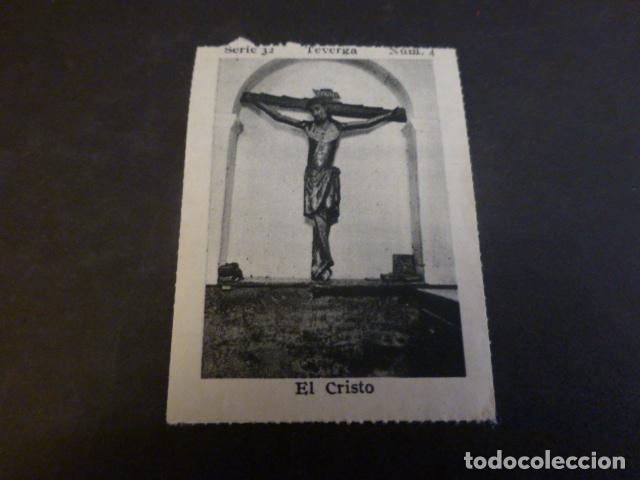 Coleccionismo Cromos antiguos: TEVERGA ASTURIAS EL CRISTO ANTIGUO ANTIGUO CROMO A&Ntilde;OS 30