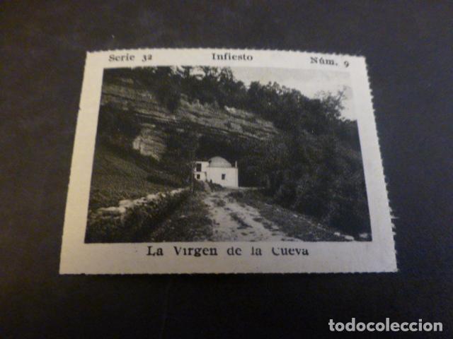 Collectable Antique Stickers: INFIESTO ASTURIAS LA VIRGEN DE LA CUEVA ANTIGUO ANTIGUO CROMO A&Ntilde;OS 30